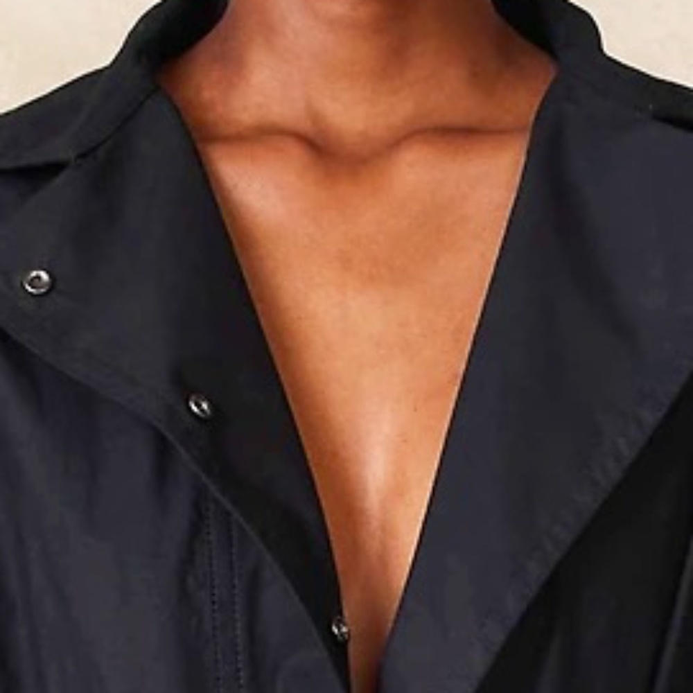 Banana Republic Poplin Jumpsuit in Black NWT - Picture 2 of 16